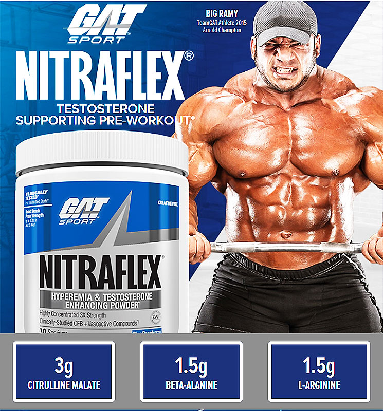 G.A.T. Nitraflex - The Most Potent Hardest-Hitting Pre-Workout formula on the market today!